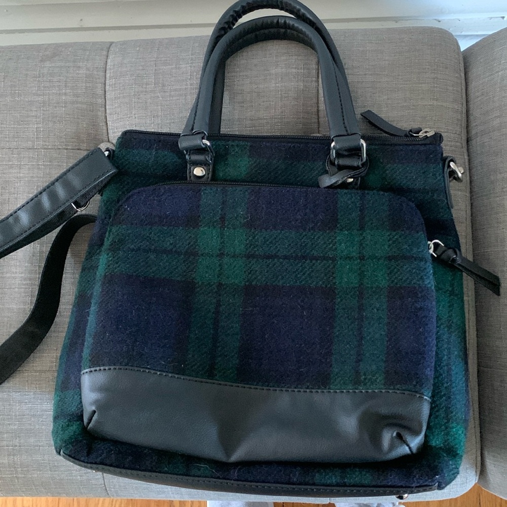 Micros Weavers of Ireland -Ciara Tweed and Leather Bag